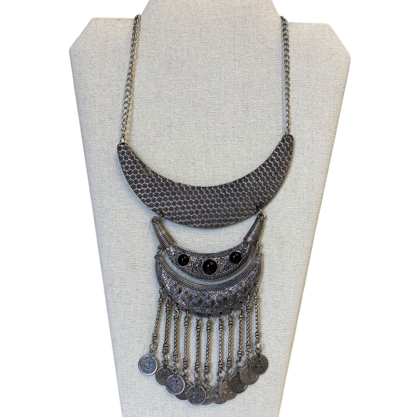 Necklace Statement In Silver