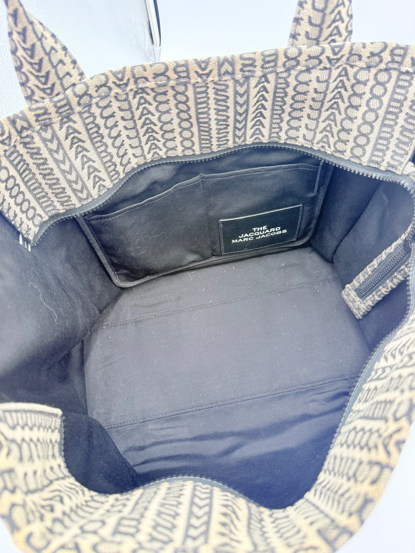 Tote Luxury Designer By Marc Jacobs In Black & Tan, Size:Large