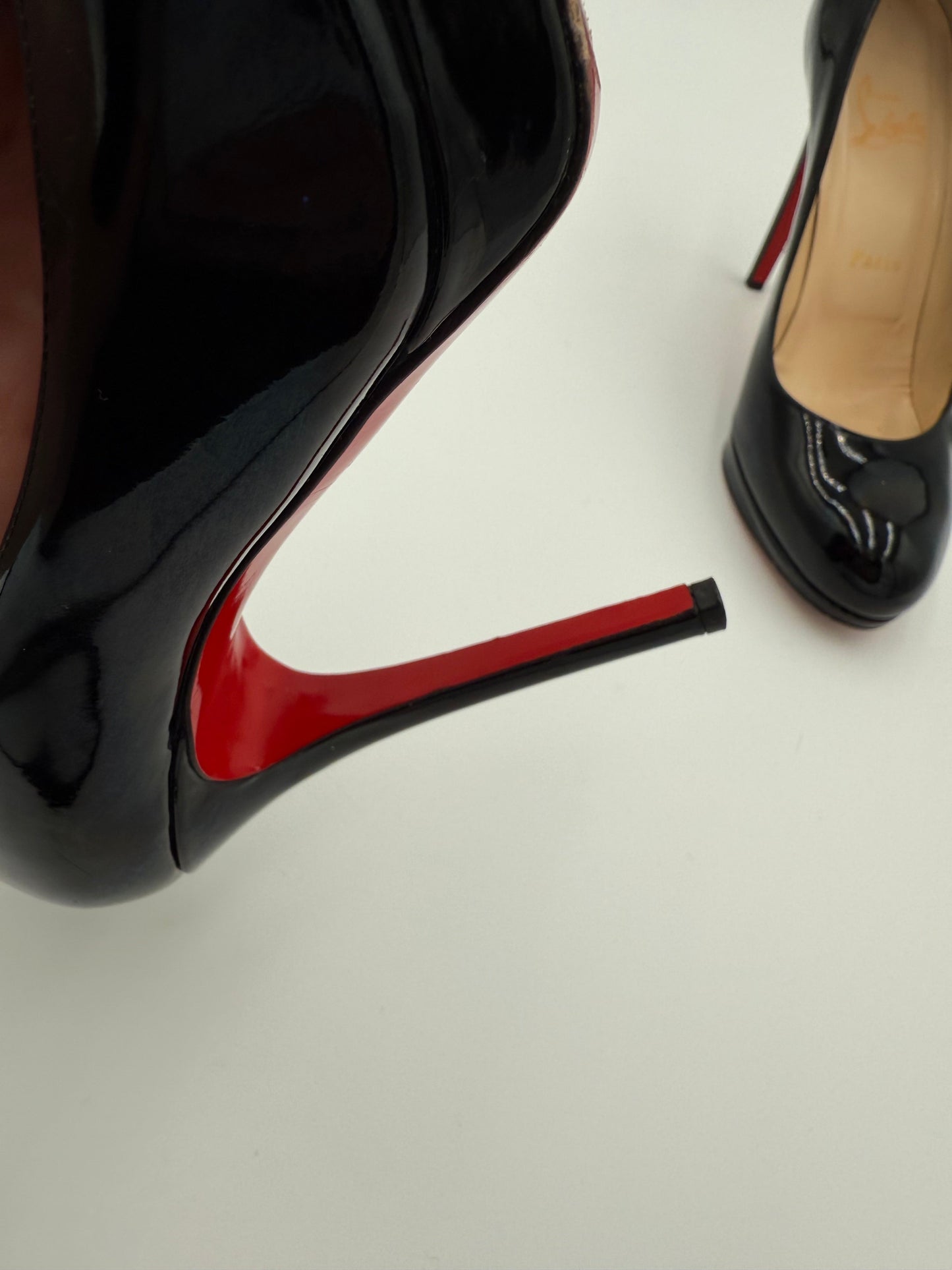 Shoes Luxury Designer By Christian Louboutin In Black, Size:7.5