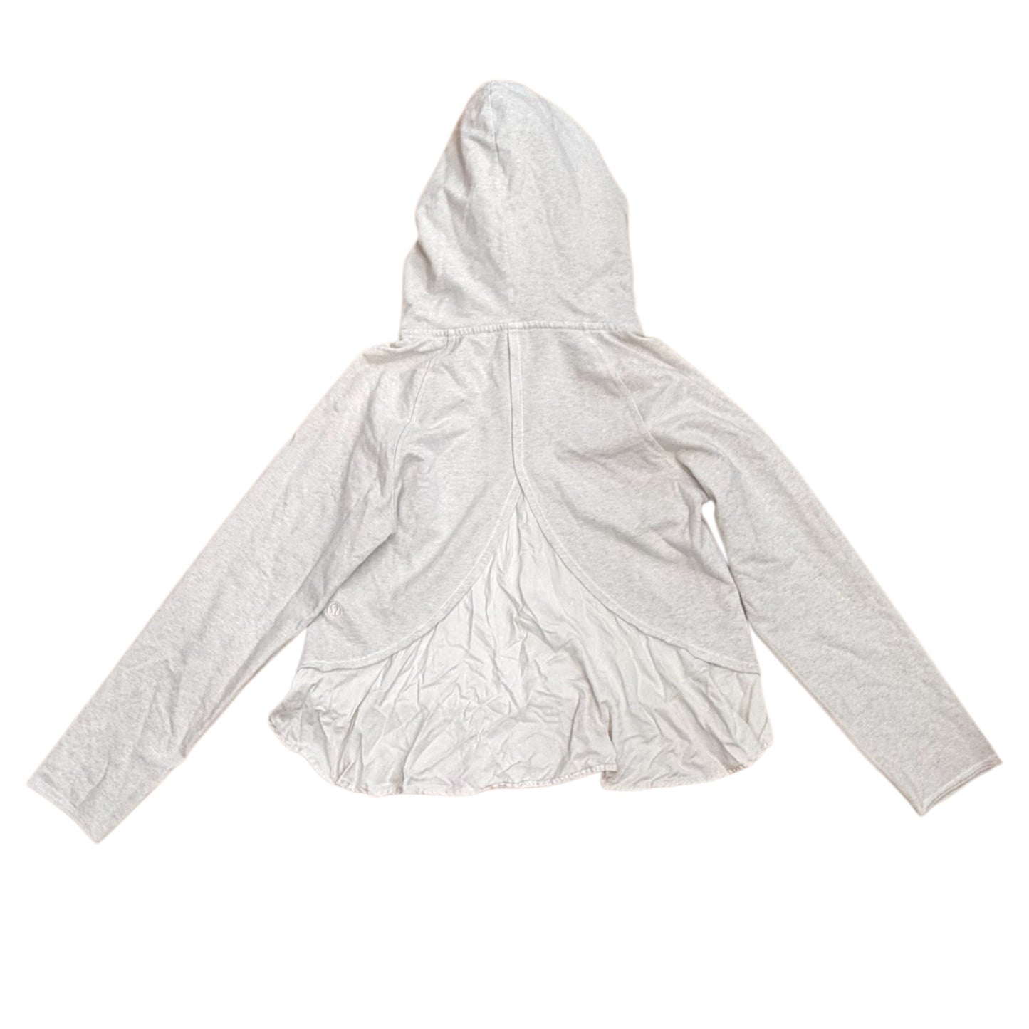 Athletic Sweatshirt Hoodie By Lululemon In Beige, Size:L