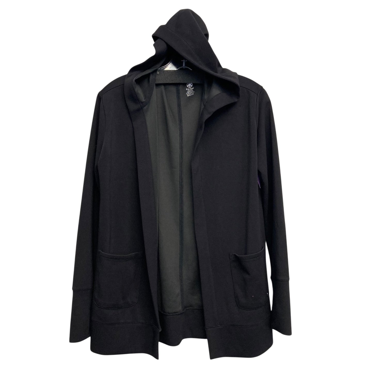 Athletic Jacket By Gaiam In Black, Size:Xs