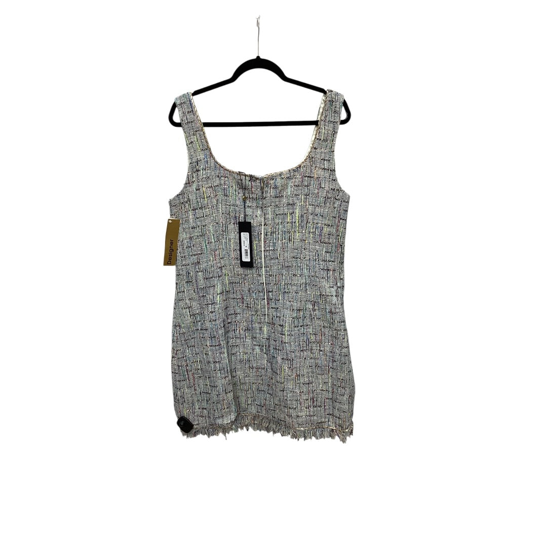 Designer Dress Casual Short By Kobi Halperin In Blue, Size: L