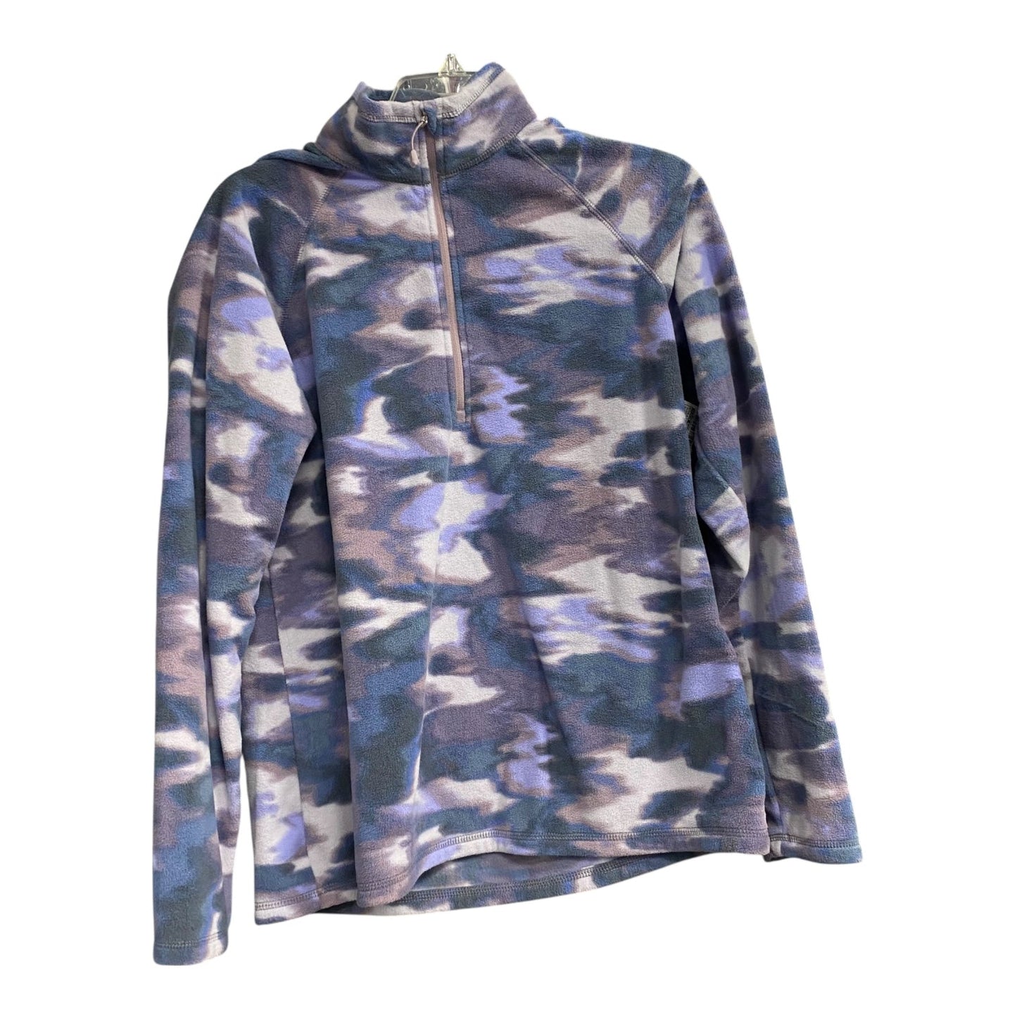 Athletic Top Ls Collar By Eddie Bauer In Purple, Size:M