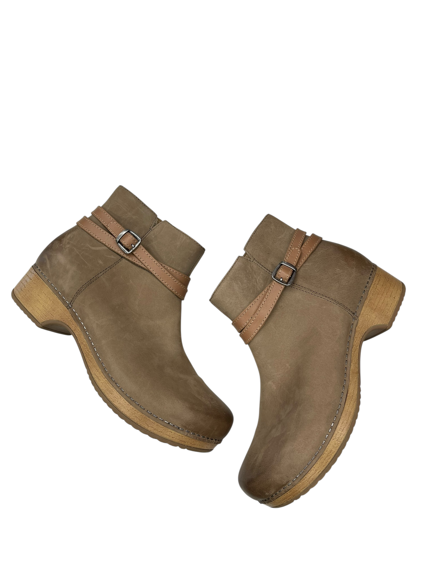 BOOTS ANKLE FLATS by DANSKO In TAN, Size: 10