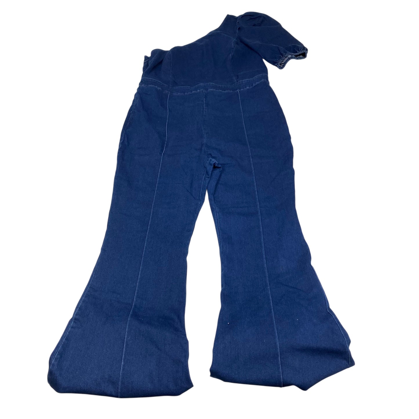 Jumpsuit By Fashion Nova In Blue Denim, Size:2X