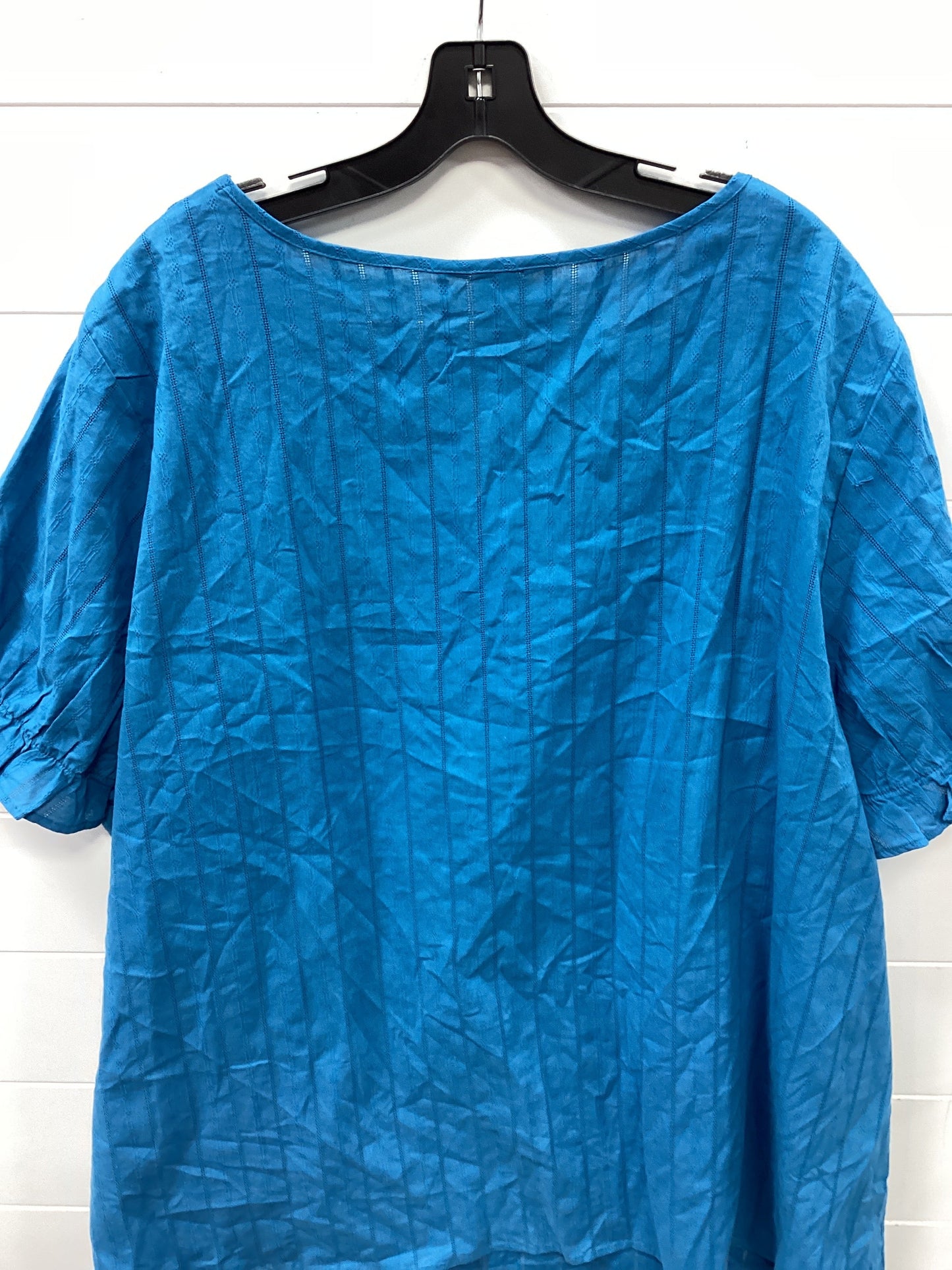 Top Ss By Bloomchic In Blue, Size:3X
