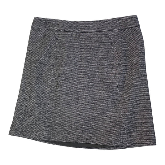 Skirt Mini & Short By Ann Taylor In Black & White, Size:12
