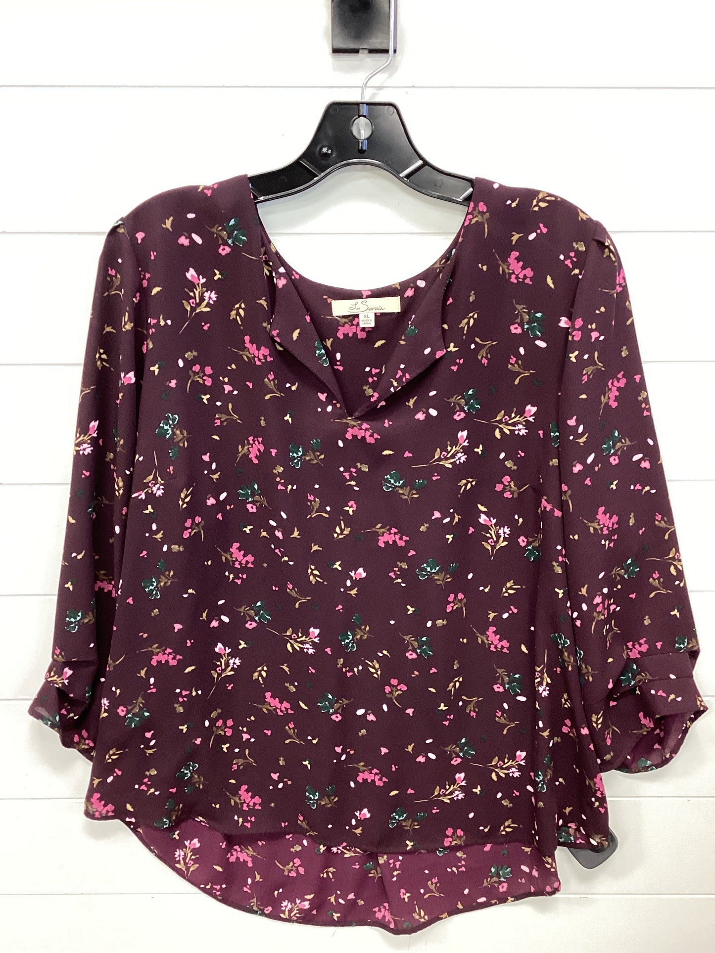 Top Ls By Cmc In Floral Print, Size:Xl
