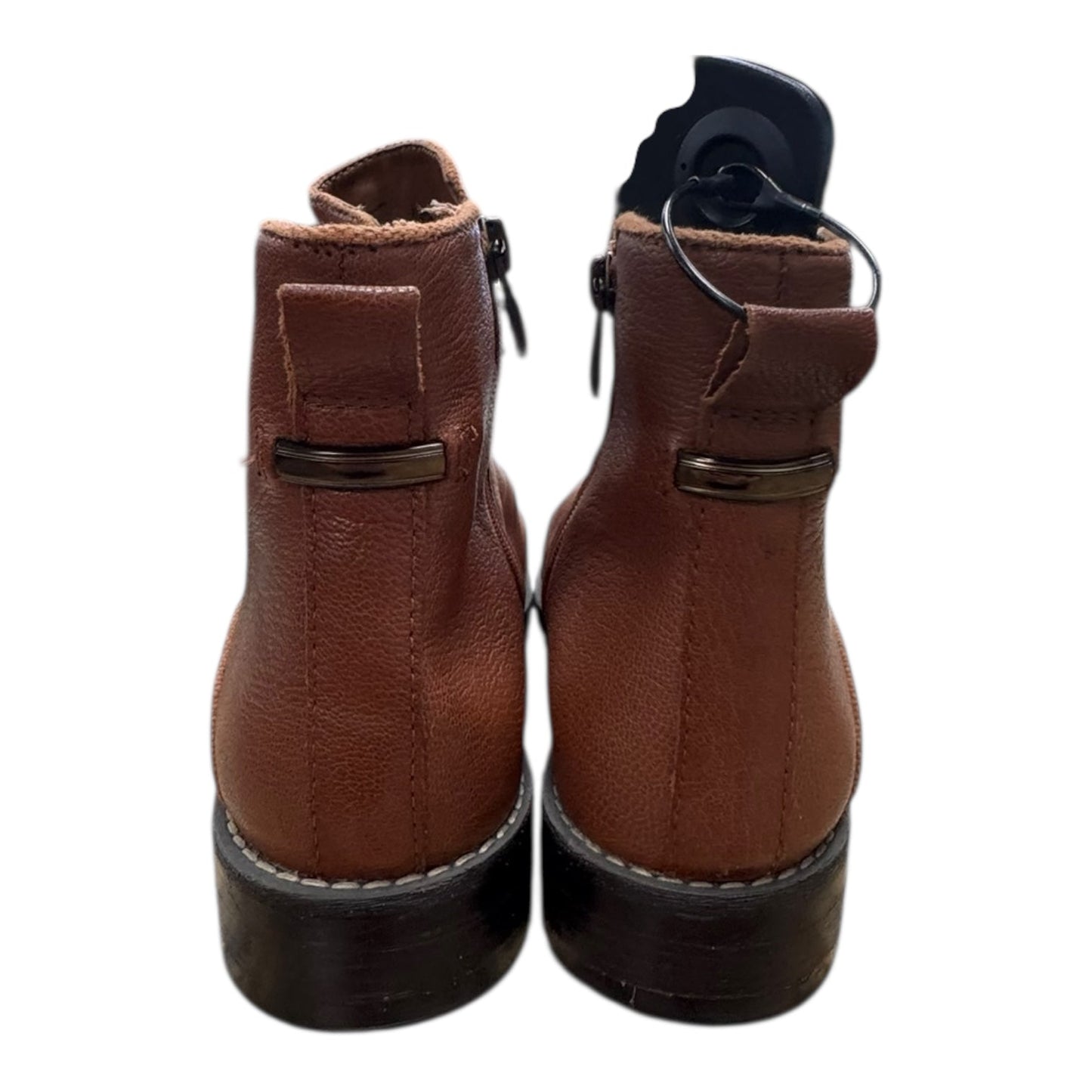 Boots Ankle Heels By Franco Sarto In Brown, Size:8.5