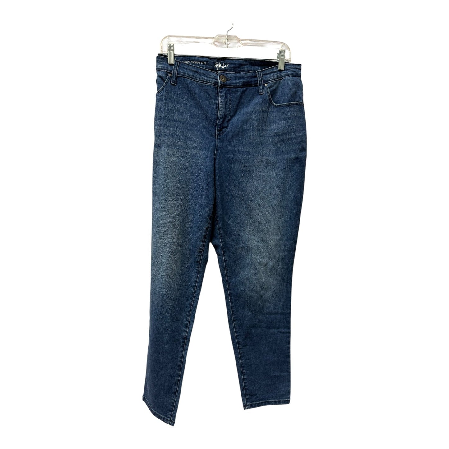 Jeans Skinny By Style And Company In Blue, Size:16