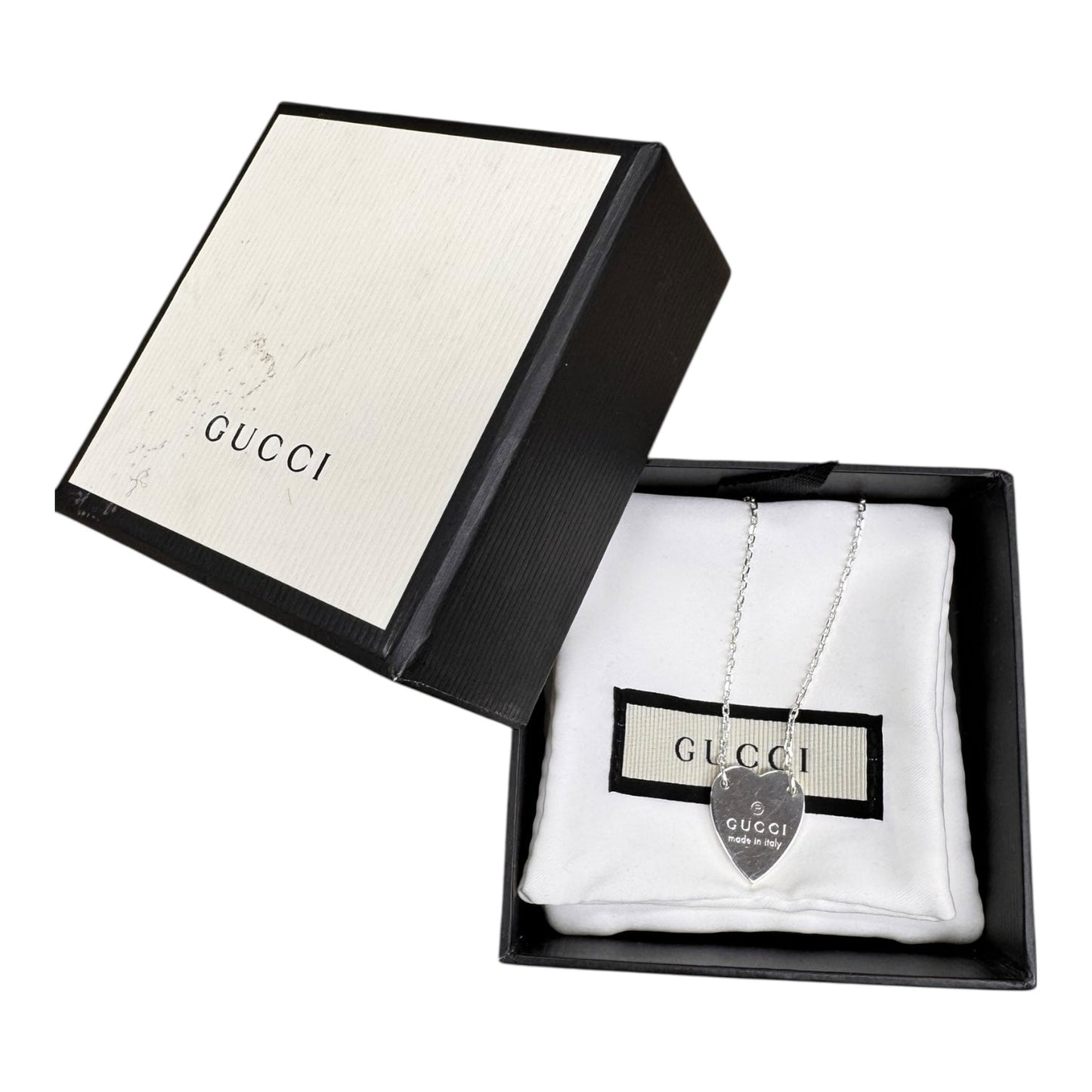 Necklace Luxury Designer By Gucci In Silver