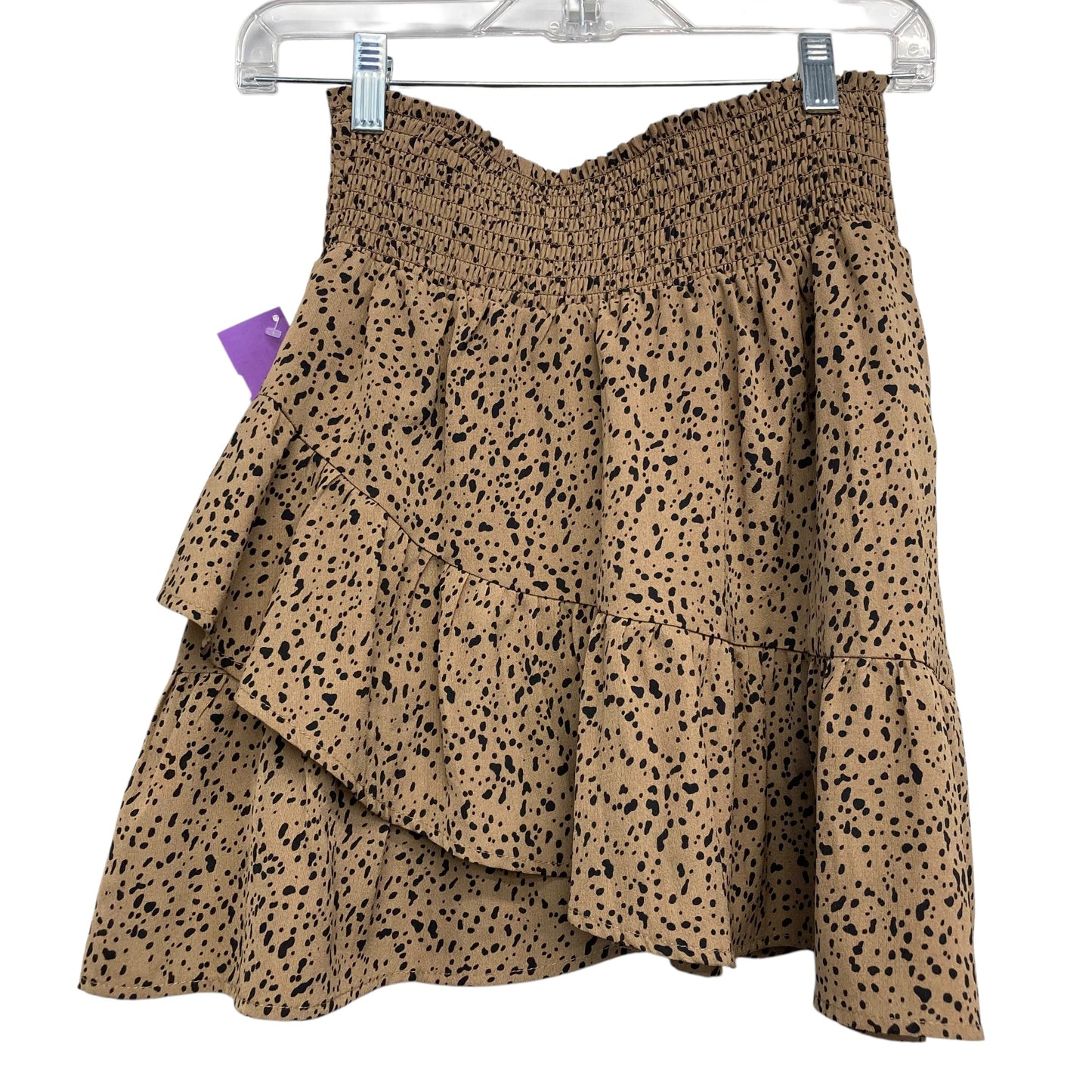 Skirt Mini & Short By Altard State In Black & Brown, Size:8