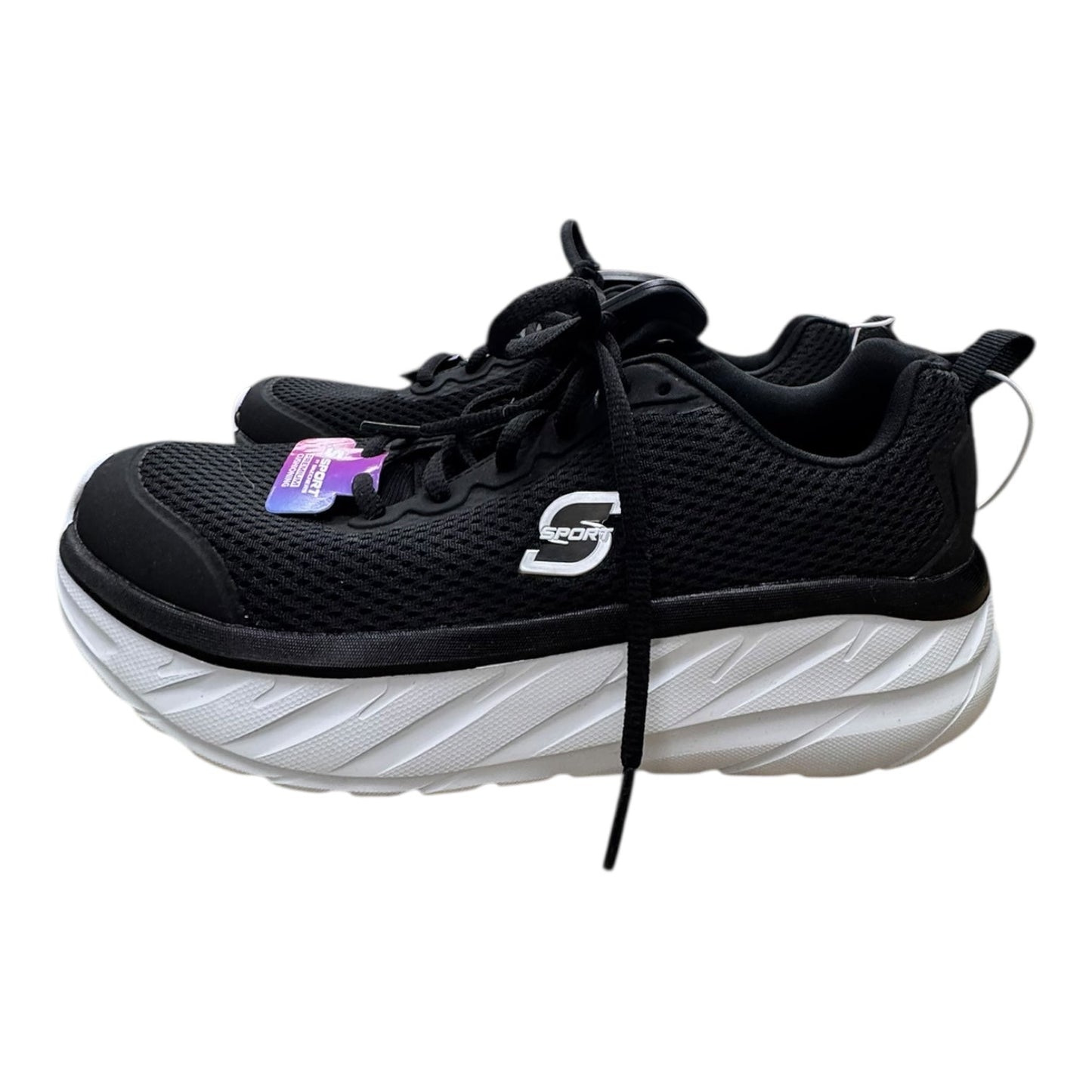 Shoes Athletic By Skechers In Black & White, Size:7.5