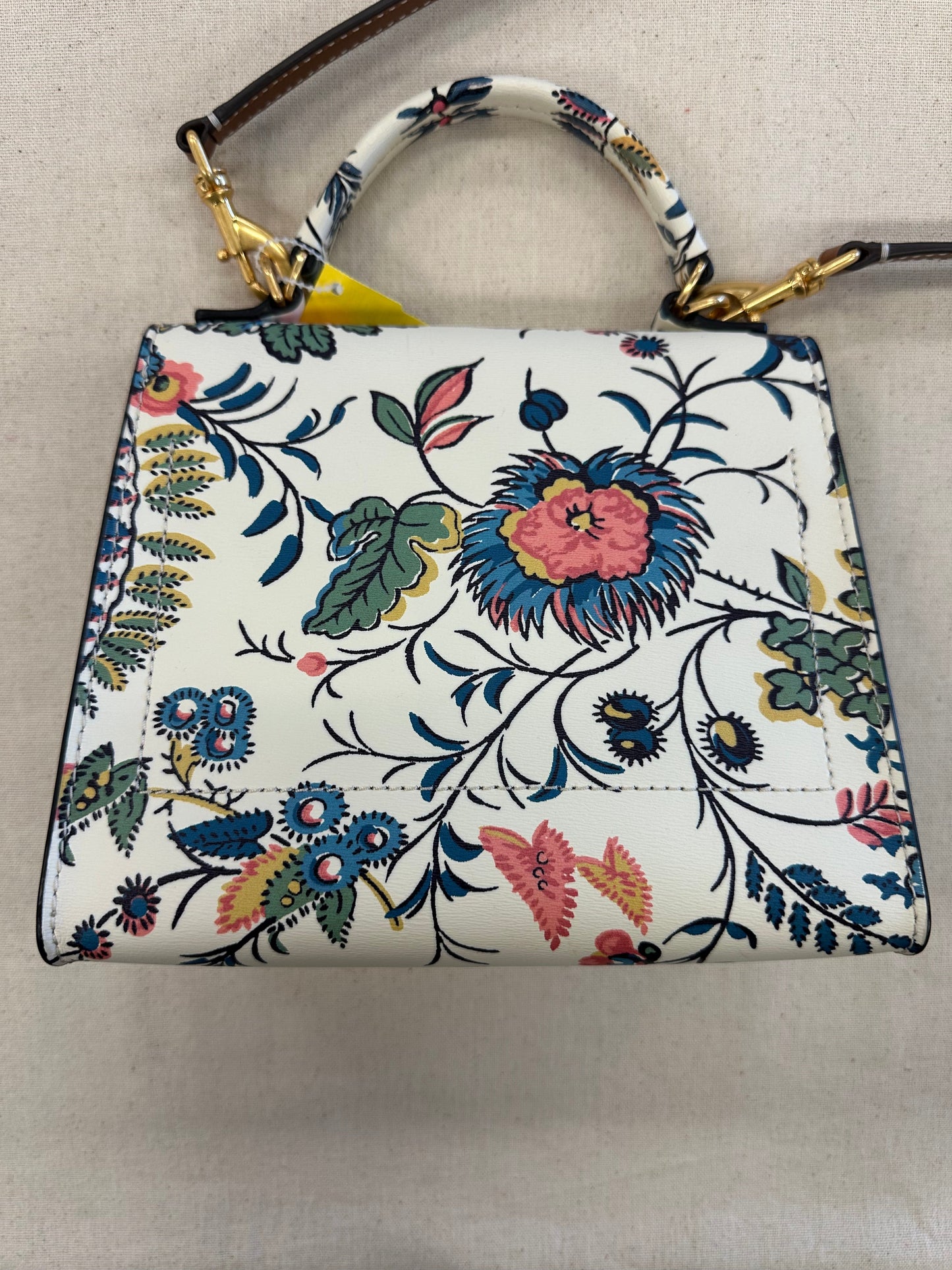 Handbag Designer By Tory Burch In Floral Print, Size:Small