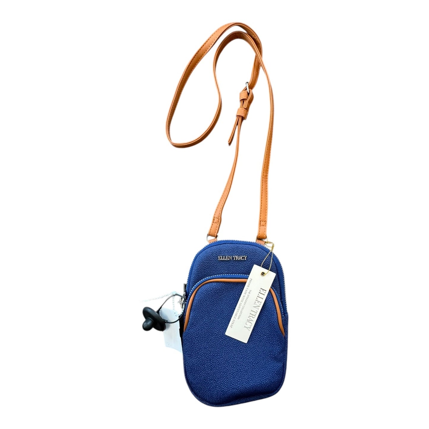 Handbag By Ellen Tracy In Blue, Size:Small