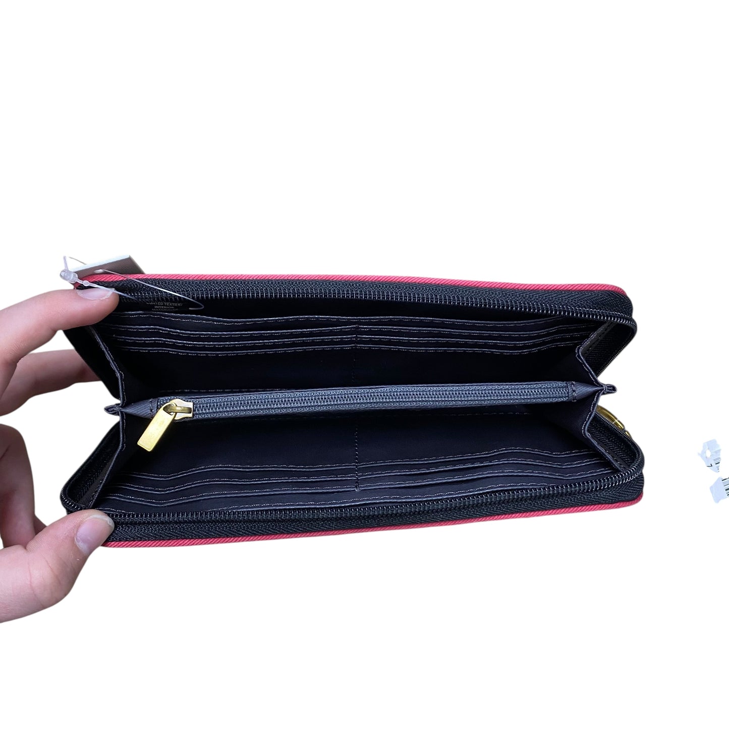 Wallet By Fossil In Black & White, Size:Medium