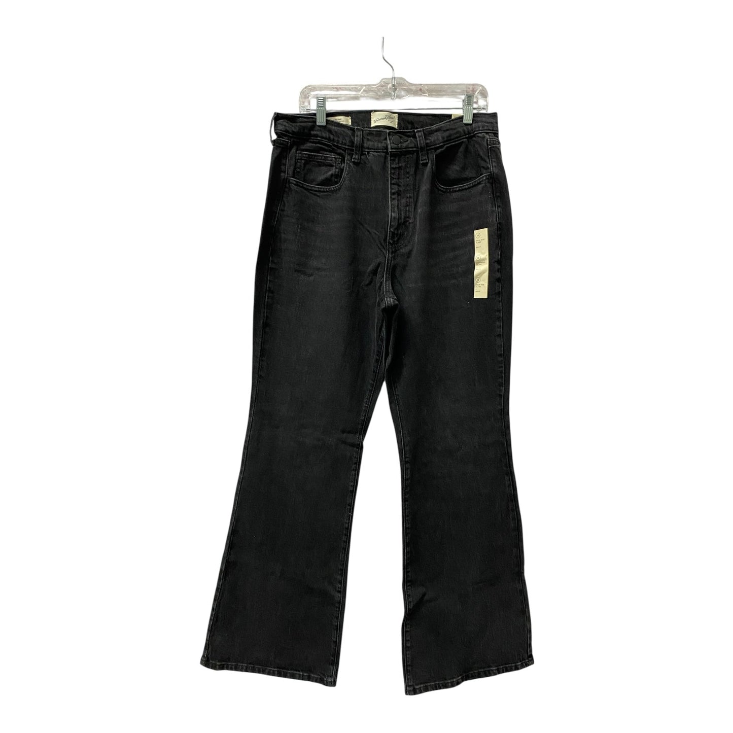 Jeans Flared By Universal Thread In Black Denim, Size:12