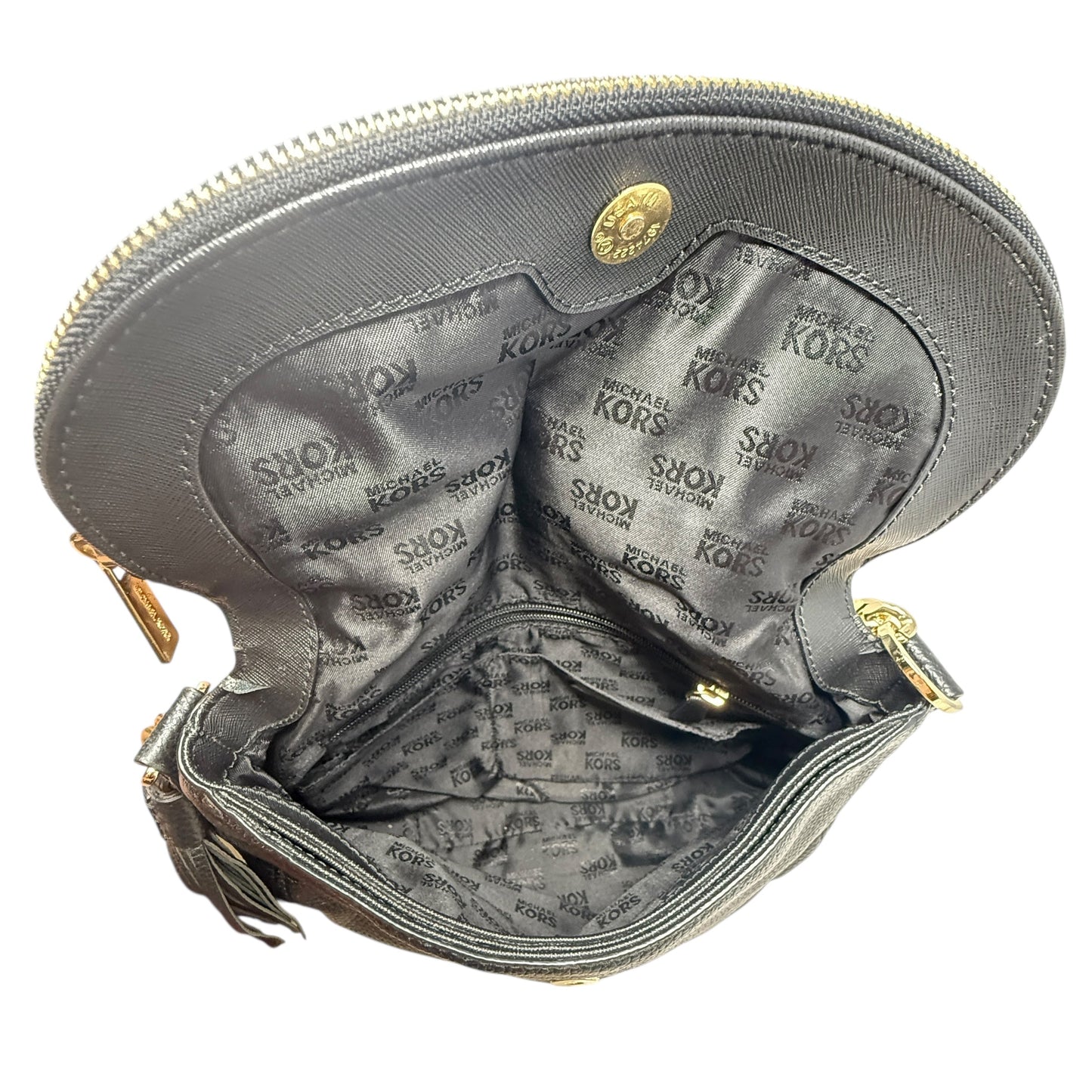 Bedford Tassel Shoulder Bag Designer By Michael Kors, Size: Medium