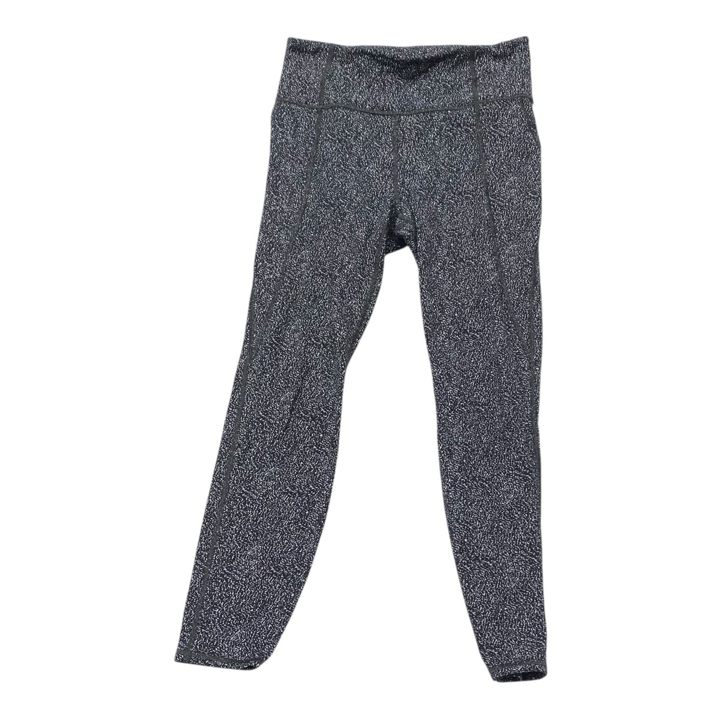 Athletic Leggings By Athleta In Black & White, Size:M