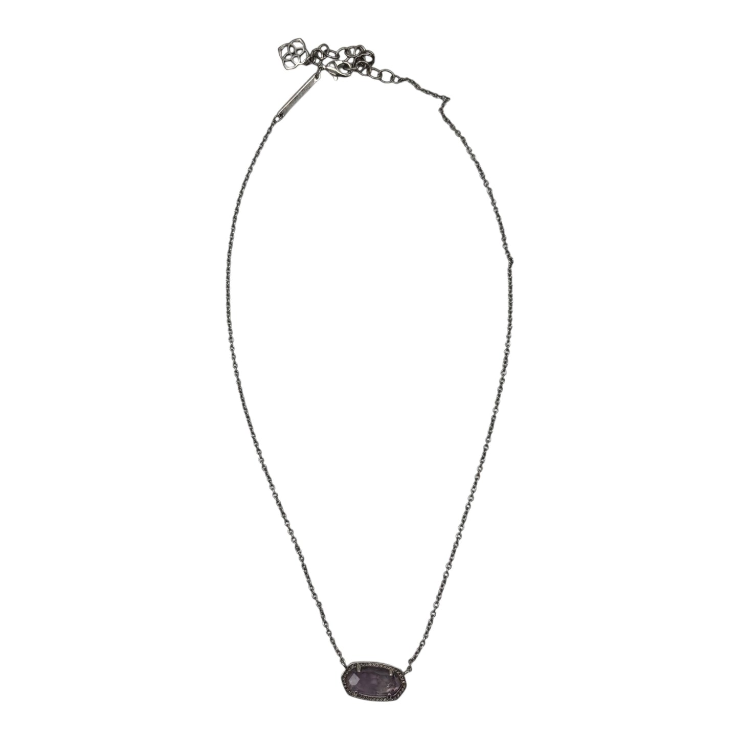 NECKLACE CHARM by KENDRA SCOTT In PURPLE & SILVER