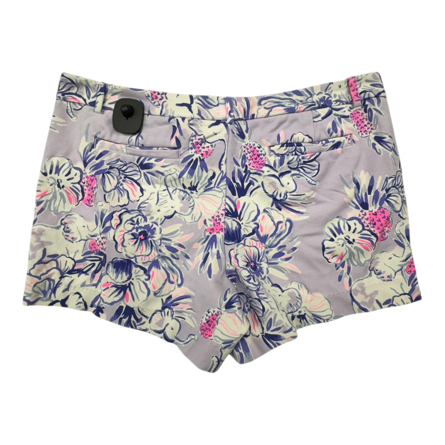Shorts Designer By Lilly Pulitzer In Purple & White, Size:14