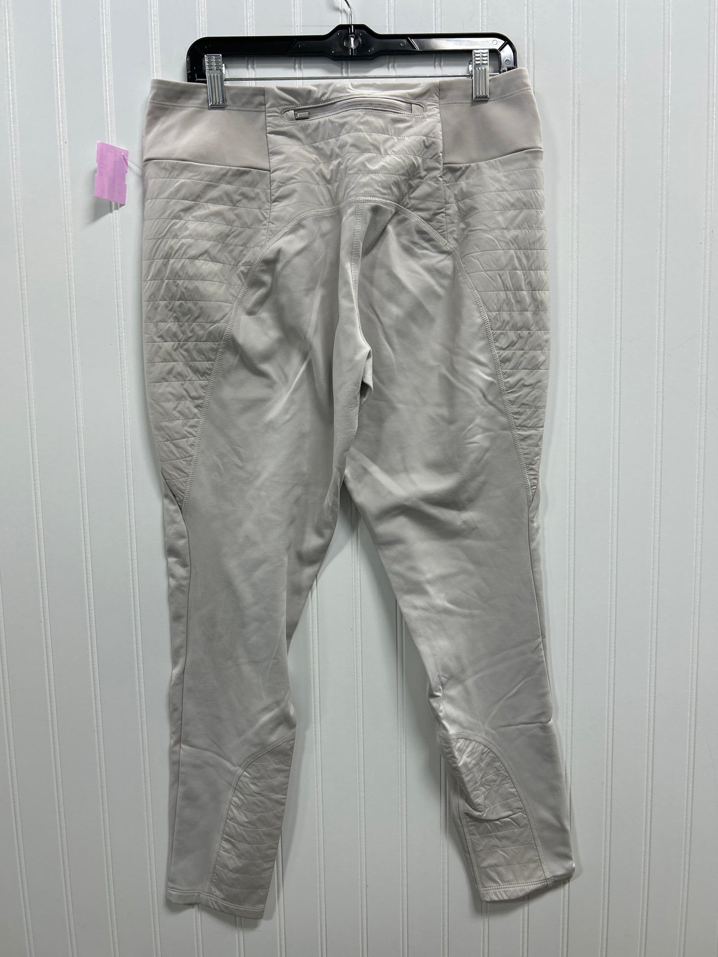 Athletic Leggings By Athleta In Cream, Size:L