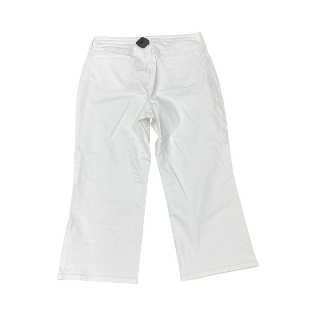 Jeans Cropped By Not Your Daughters Jeans In White, Size:12