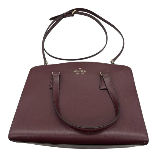 Handbag Designer By Kate Spade In Maroon, Size:Medium
