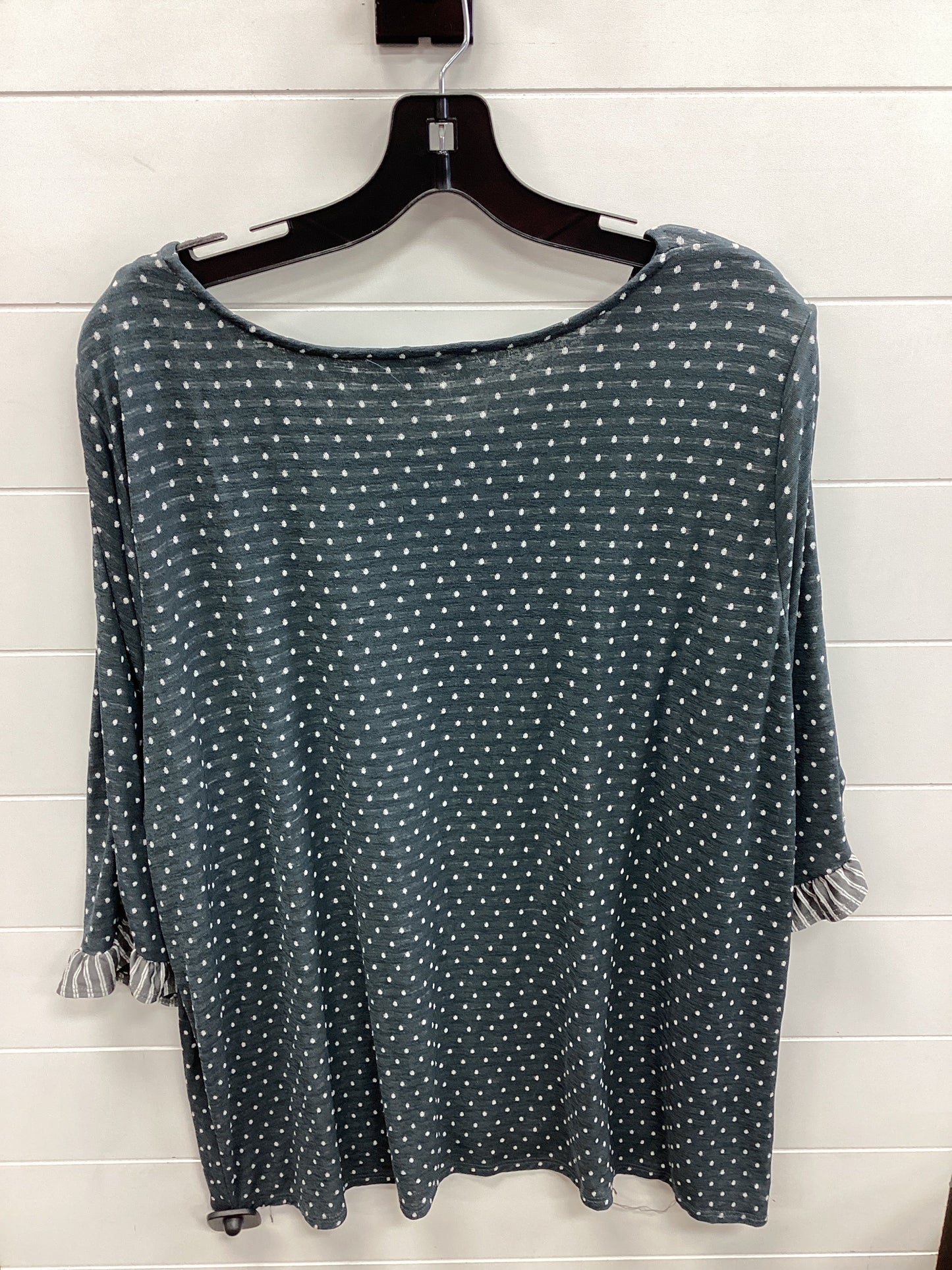 Top Ls By Rose And Olive In Grey, Size:3X