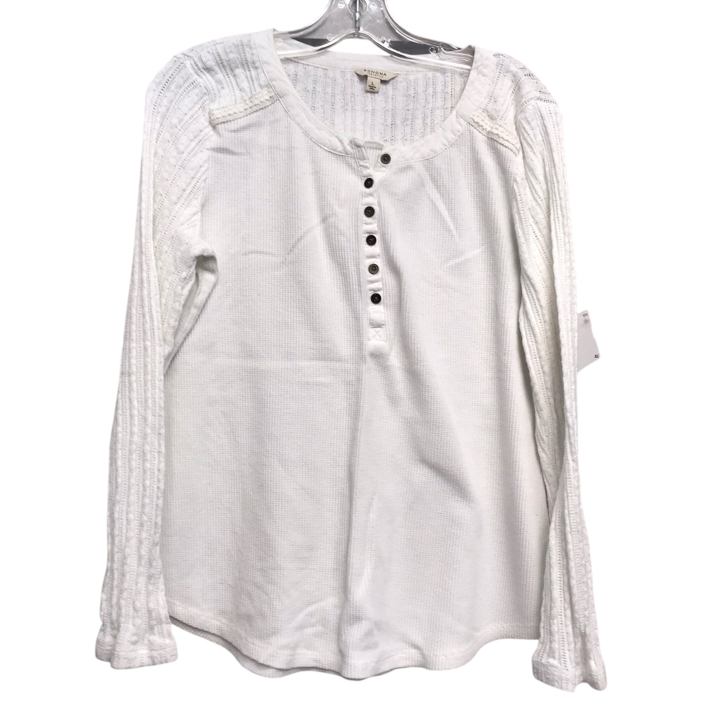 Top Ls Basic By Sonoma In White, Size:L
