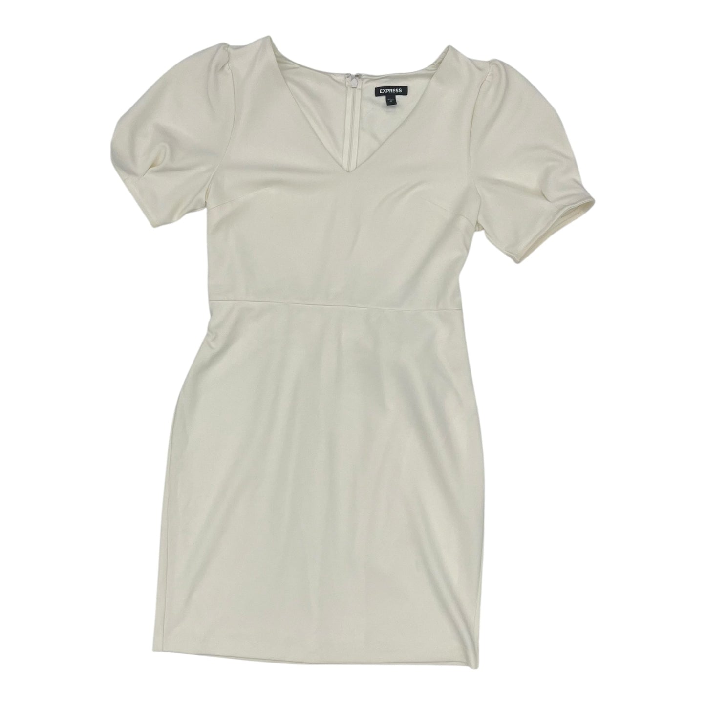 Dress Party Short By Express In Cream, Size:M