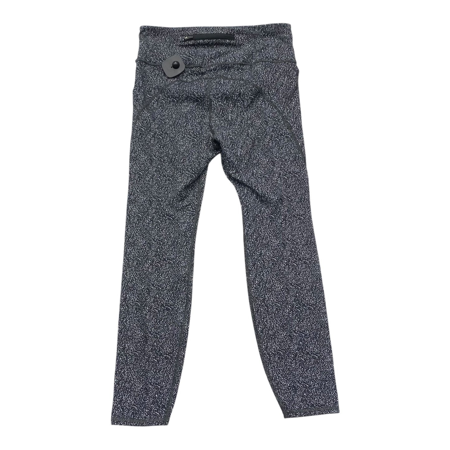 Athletic Leggings By Athleta In Black & White, Size:M