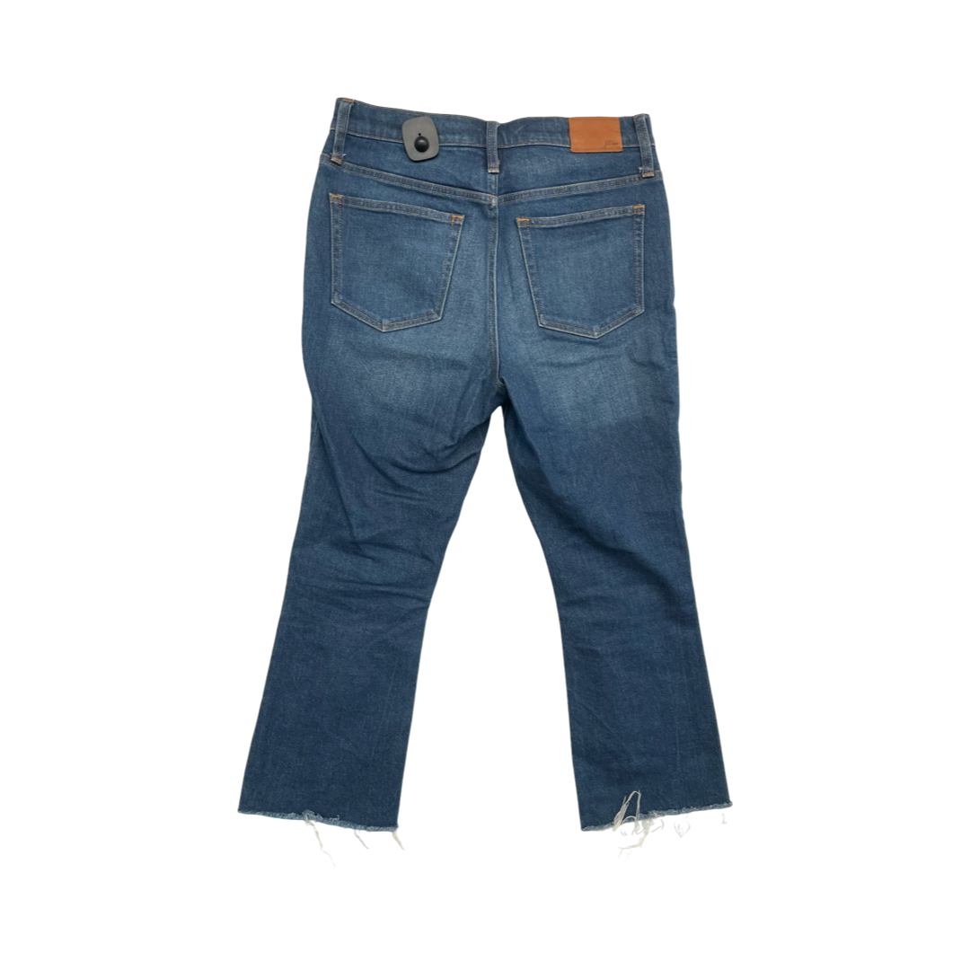 Jeans Cropped By J. Crew In Blue, Size:8