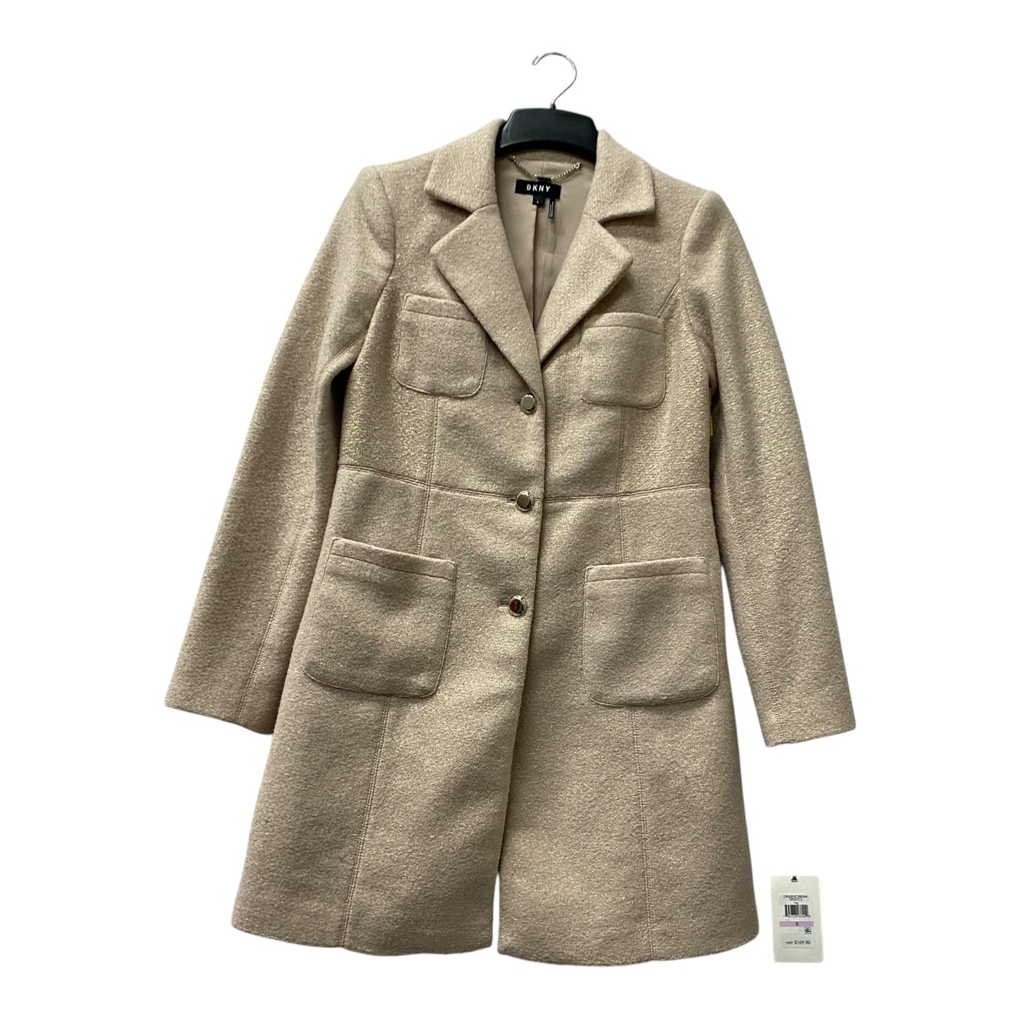 Coat Other By Dkny In Pink, Size:S