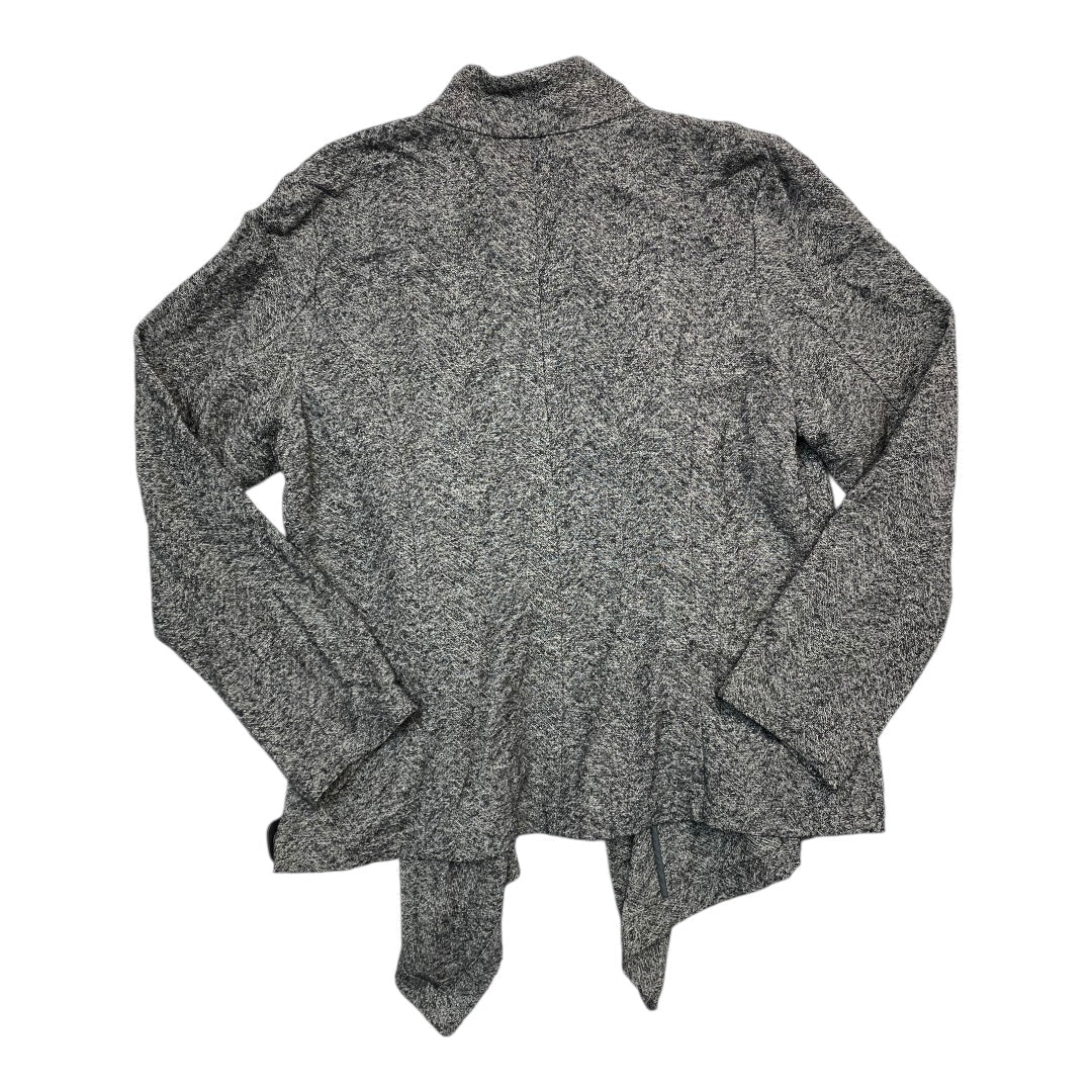 Blazer Designer By Eileen Fisher In Black & Cream, Size:L