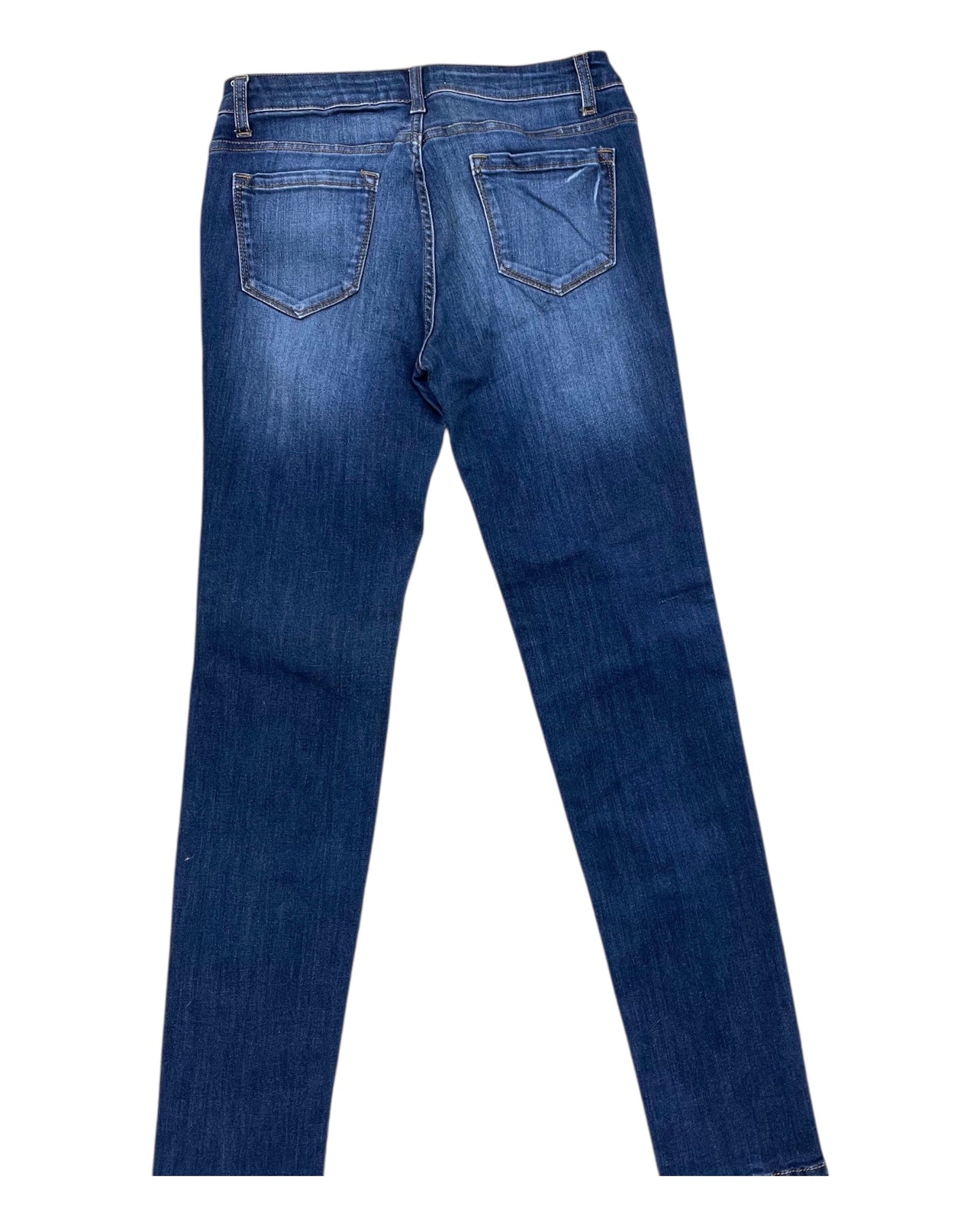 Jeans Skinny By Kancan In Blue Denim, Size:6