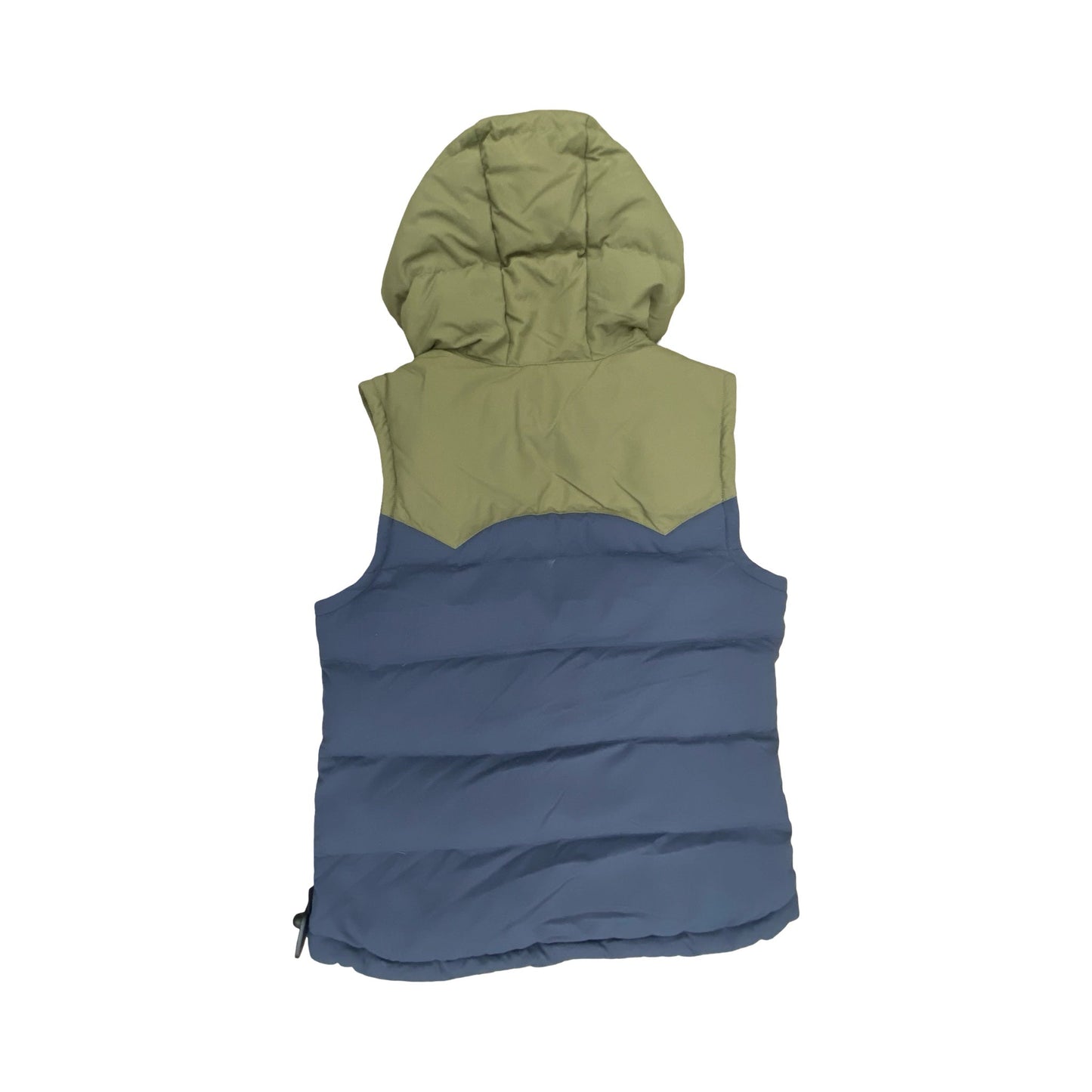 Vest Puffer & Quilted By Patagonia In Blue & Green, Size:M