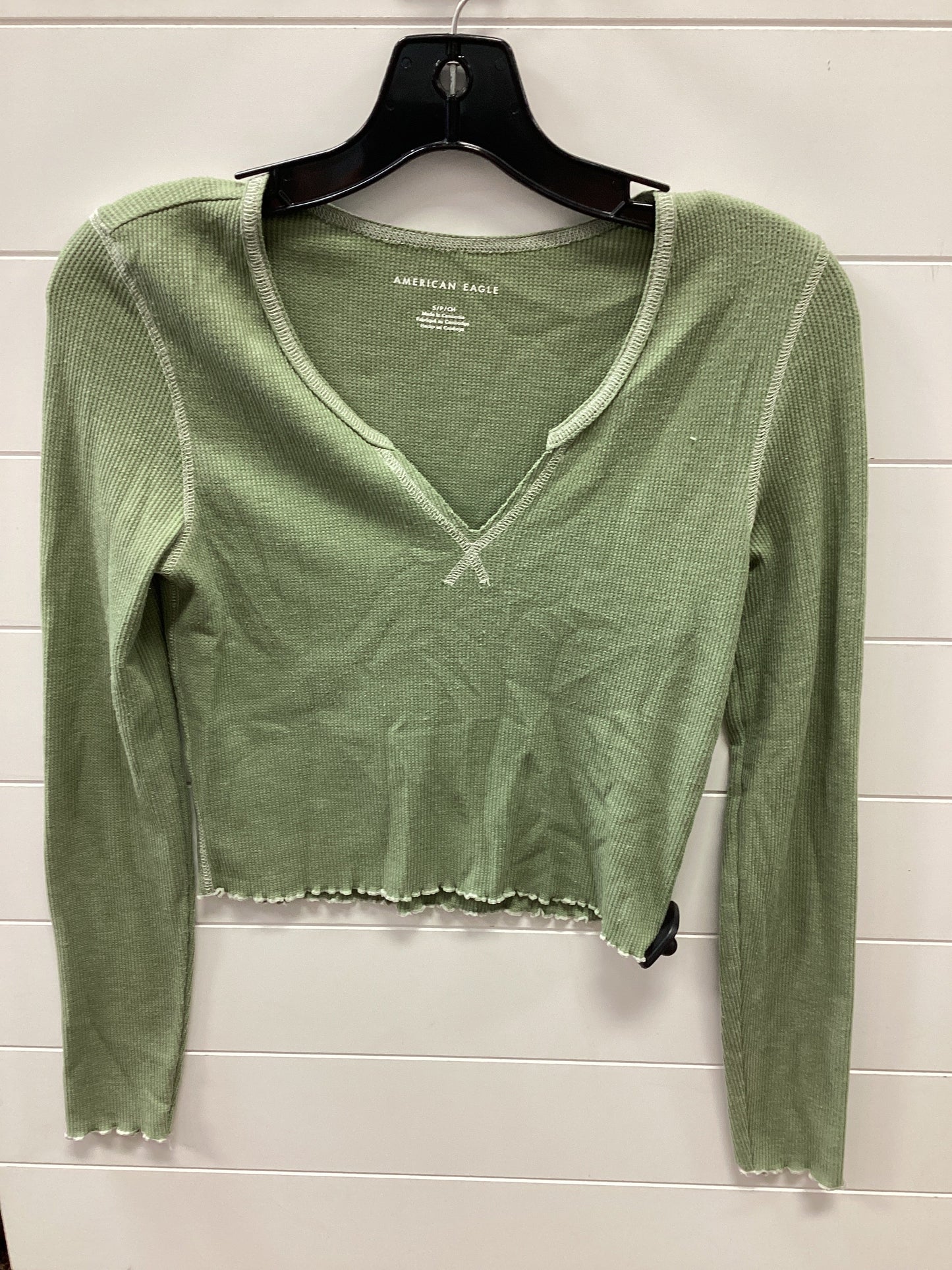Top Ls By American Eagle In Green, Size:S