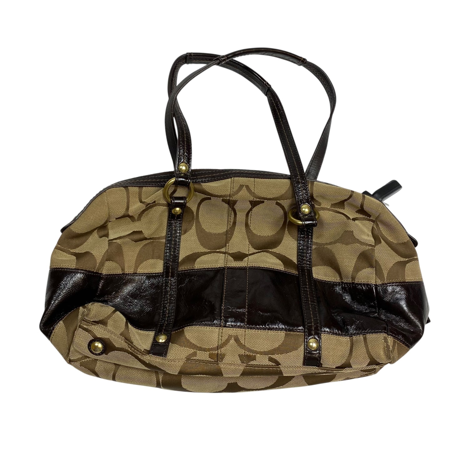 Handbag Designer By Coach In Brown, Size:Medium