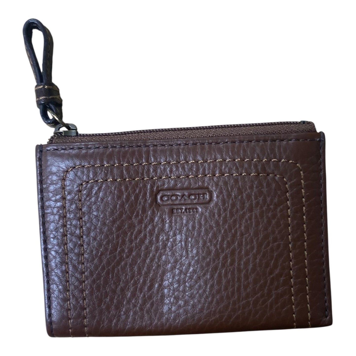 COIN PURSE DESIGNER by COACH In BROWN, Size: SMALL