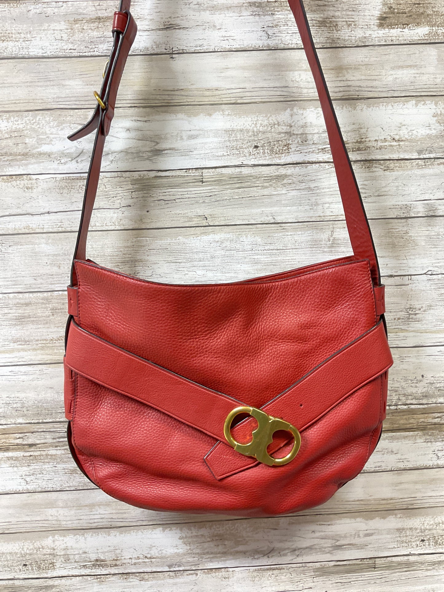 Crossbody Designer By Tory Burch In Red, Size:Large