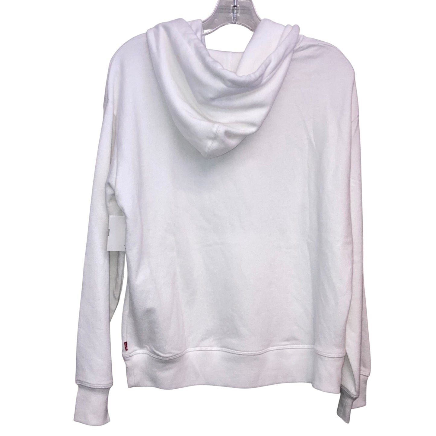 Sweatshirt Hoodie By Levis In White, Size:S