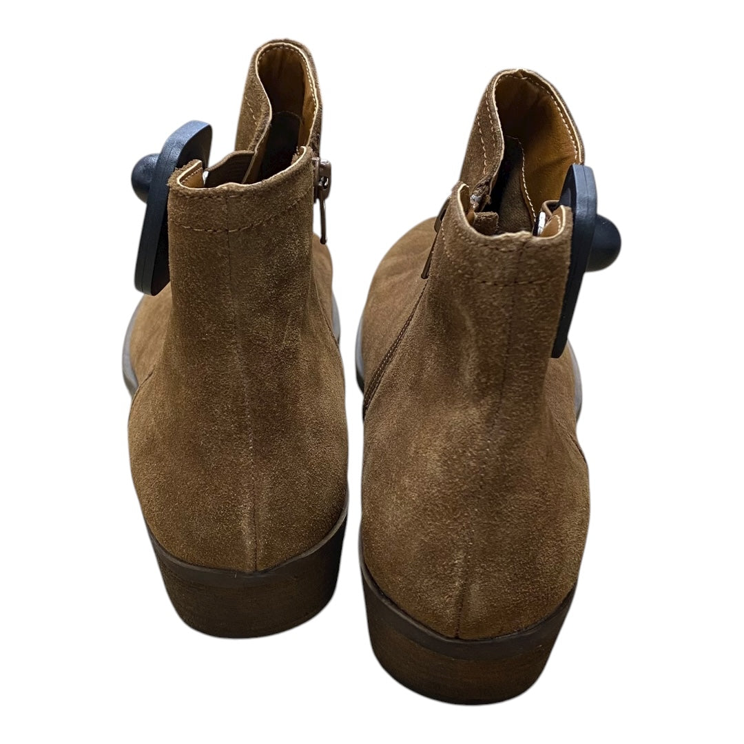 Boots Ankle Heels By Kensie In Brown, Size:10