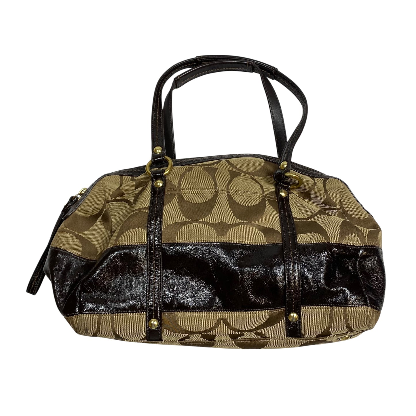 Handbag Designer By Coach In Brown, Size:Medium