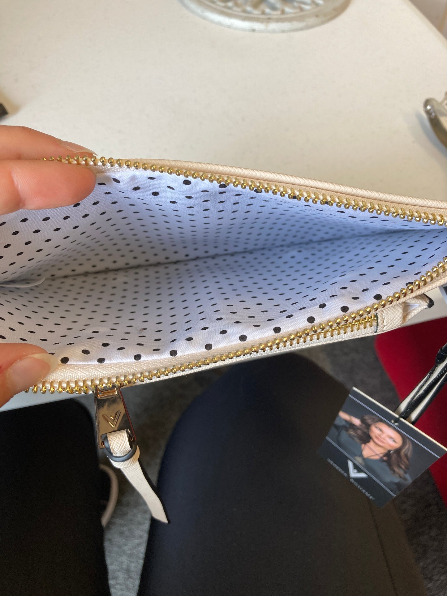 Clutch By Vanessa Williams In Tan, Size:Medium