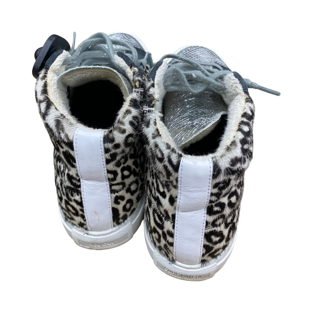 Shoes Designer Sneakers By P448 In Animal Print, Size:8