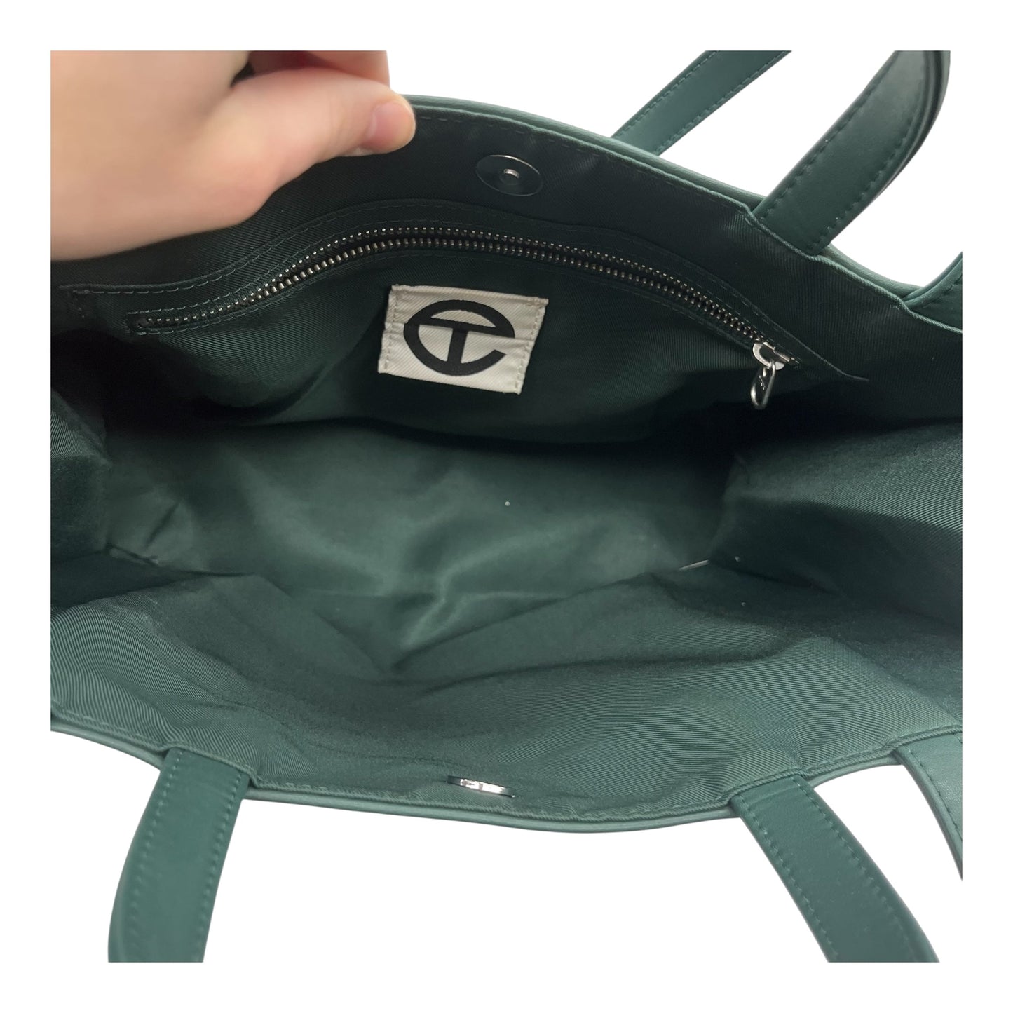 Handbag Designer By Telfar In Green, Size:Medium