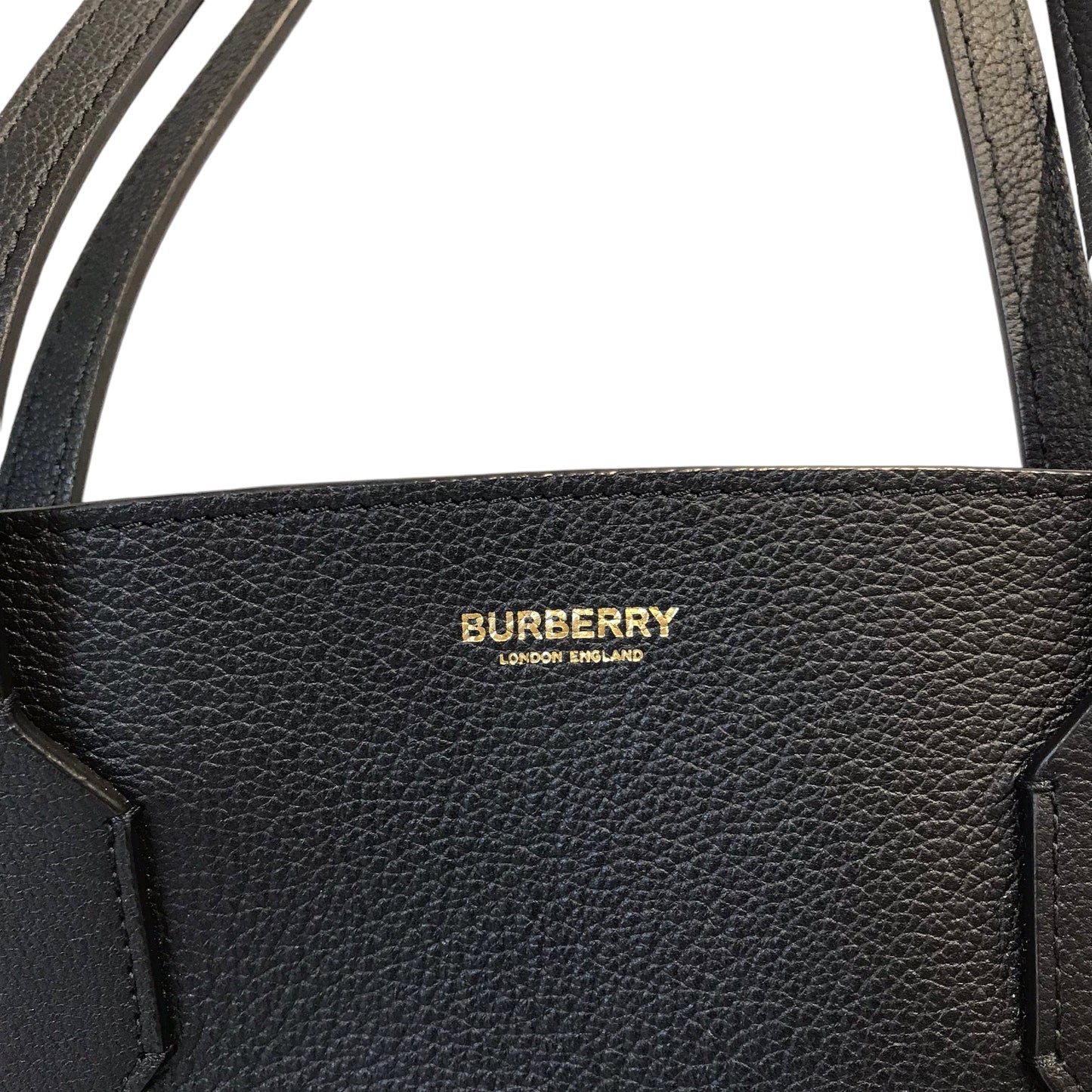 Tote Luxury Designer By Burberry In Black, Size:Large