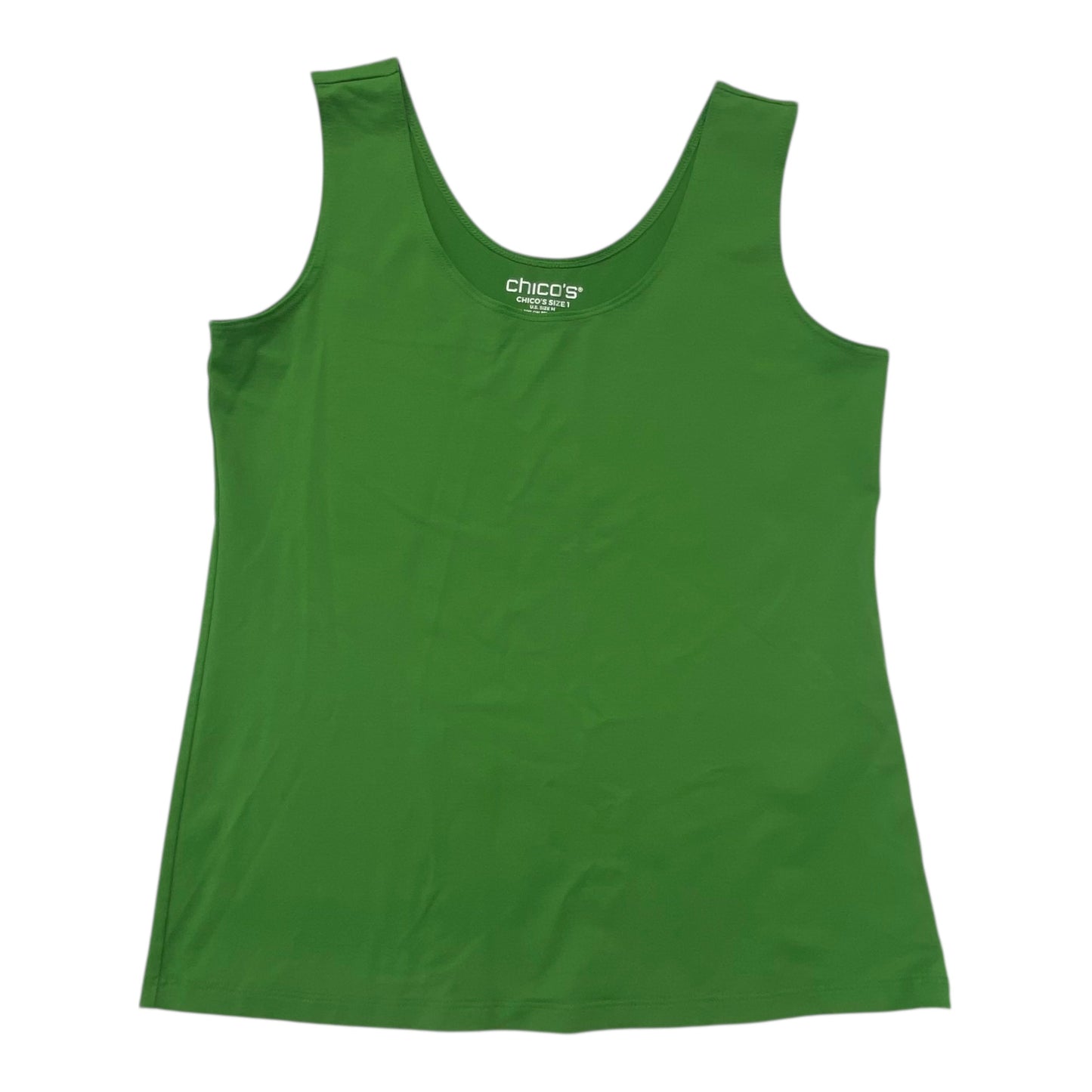 Top Sleeveless Basic By Chicos In Green, Size:M
