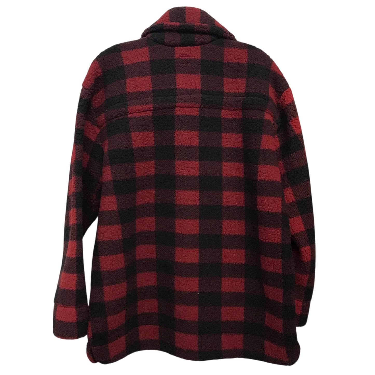 Jacket Shirt By Lee In Black & Red, Size:M